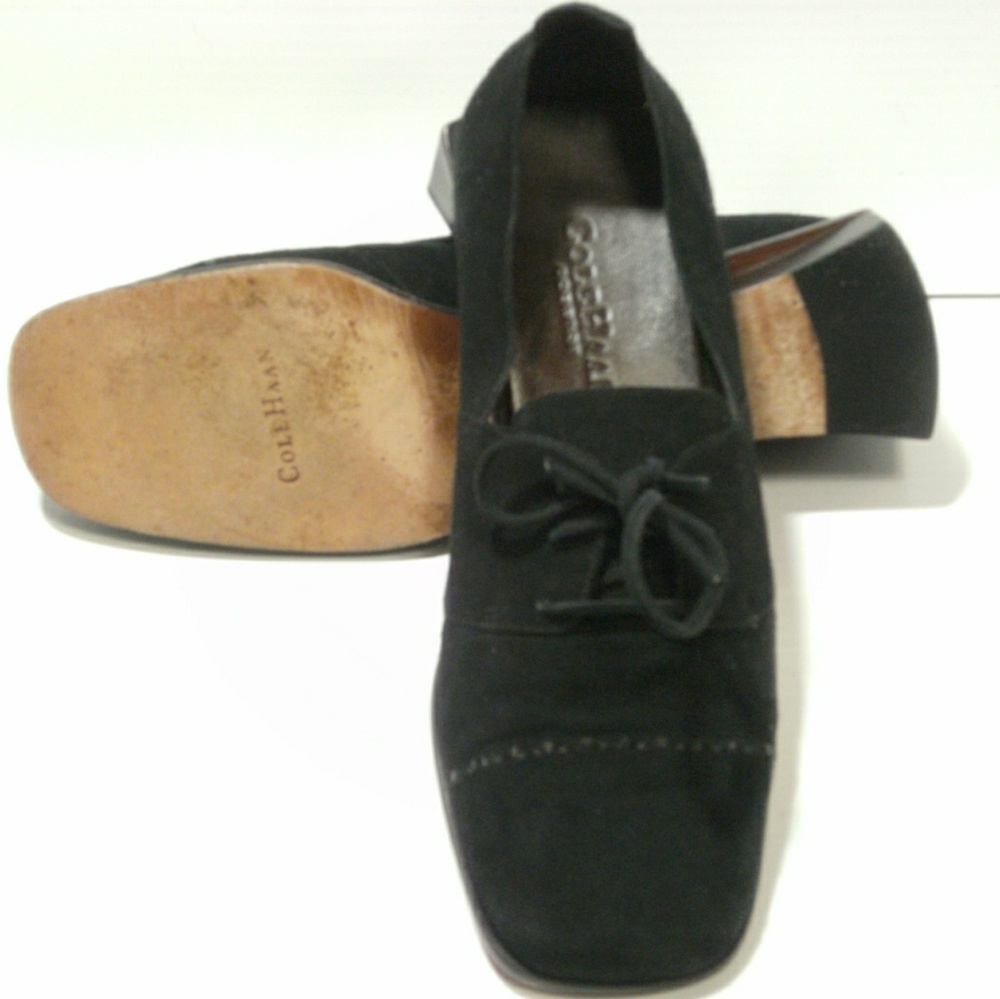 Cole Haan Country black suade lace up size6B